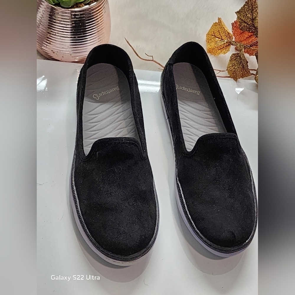 BareTraps Black Suede Slip-On Shoes